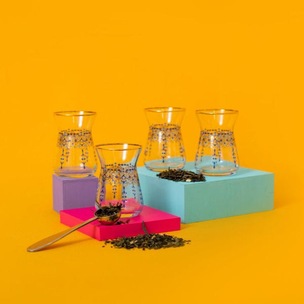 Set copos turcos Turkish Glasses - Tea Shop - Tea Shop Brasil