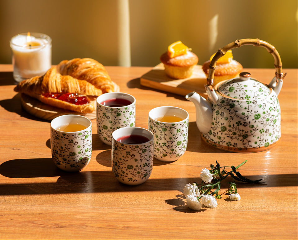Set Floral Garden - Tea Shop Brasil