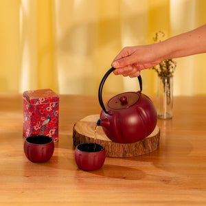 Set Iron Teapot Kabocha - Tea Shop