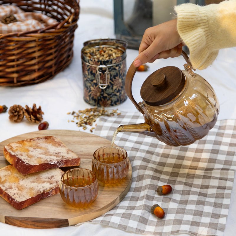 Set Pumpkin Teapot - Tea Shop Brasil