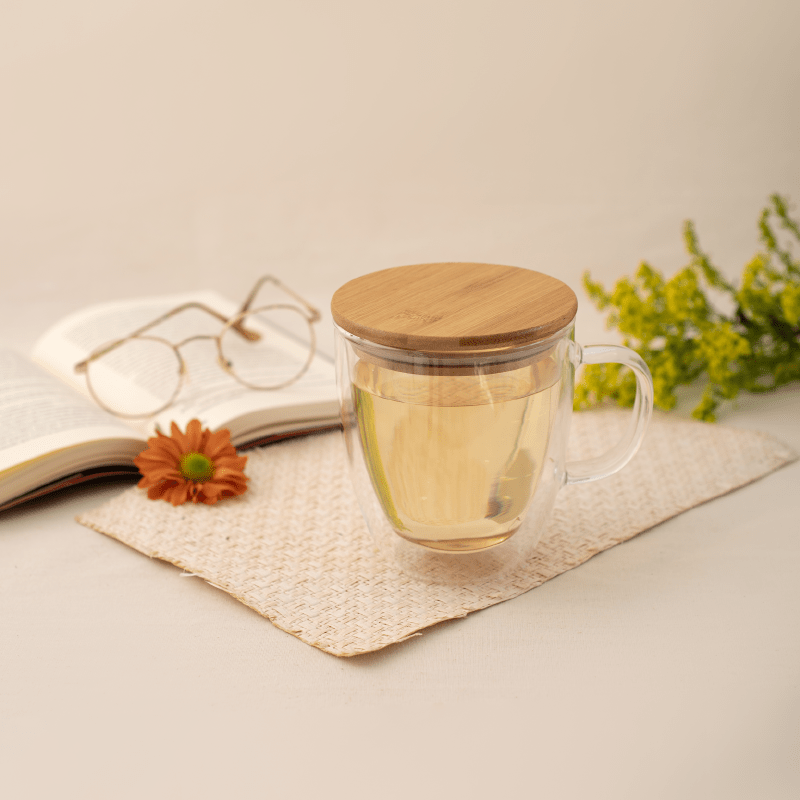 Wood Lid Mug - Tea Shop - Tea Shop Brasil